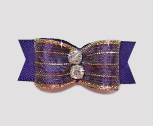 #2170 - 5/8" Dog Bow - Razzle Dazzle, Majestic Purple #2170 - 5/8" Dog Bow - Razzle Dazzle, Majestic Purple