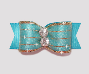 #2178 - 5/8" Dog Bow - Razzle Dazzle, Electric Blue #2178 - 5/8" Dog Bow - Razzle Dazzle, Electric Blue