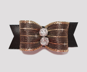 #2184 - 5/8" Dog Bow - Razzle Dazzle, Midnight Black #2184 - 5/8" Dog Bow - Razzle Dazzle, Midnight Black